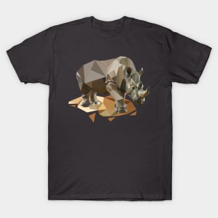 rhino lowpoly art T-Shirt